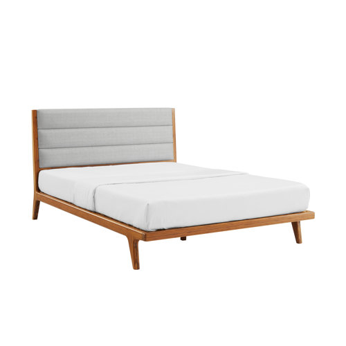 Corrigan Studio® Horey Solid Wood and Upholstered Platform Bed Wayfair